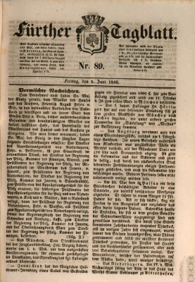 Fürther Tagblatt Freitag 5. Juni 1846