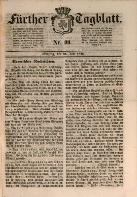 Fürther Tagblatt Dienstag 23. Juni 1846