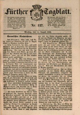 Fürther Tagblatt Dienstag 11. August 1846