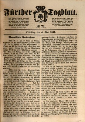 Fürther Tagblatt Dienstag 4. Mai 1847