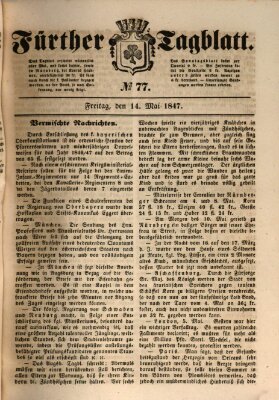 Fürther Tagblatt Freitag 14. Mai 1847