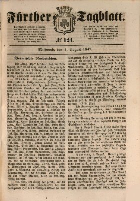 Fürther Tagblatt Mittwoch 4. August 1847