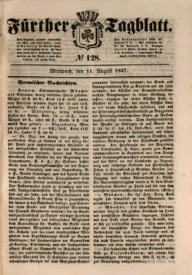 Fürther Tagblatt Mittwoch 11. August 1847