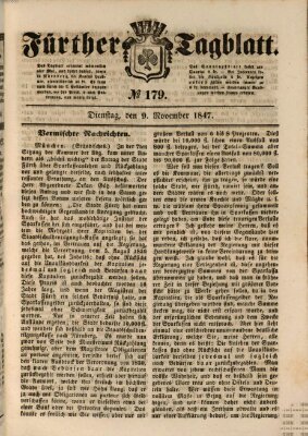 Fürther Tagblatt Dienstag 9. November 1847