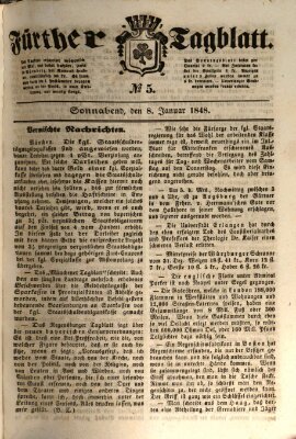 Fürther Tagblatt Samstag 8. Januar 1848