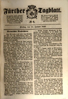 Fürther Tagblatt Freitag 14. Januar 1848