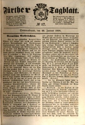 Fürther Tagblatt Samstag 29. Januar 1848