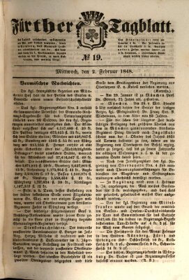 Fürther Tagblatt Mittwoch 2. Februar 1848