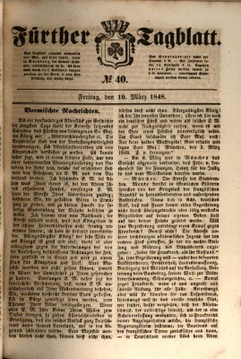Fürther Tagblatt Freitag 10. März 1848