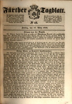 Fürther Tagblatt Freitag 17. März 1848