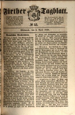 Fürther Tagblatt Mittwoch 5. April 1848