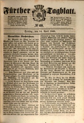 Fürther Tagblatt Freitag 14. April 1848