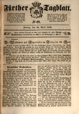 Fürther Tagblatt Freitag 28. April 1848