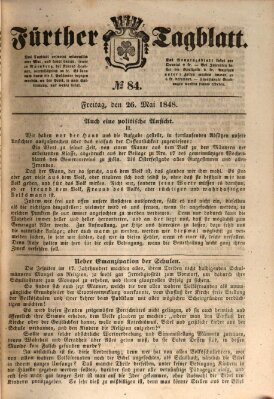 Fürther Tagblatt Freitag 26. Mai 1848