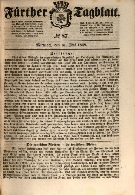 Fürther Tagblatt Mittwoch 31. Mai 1848