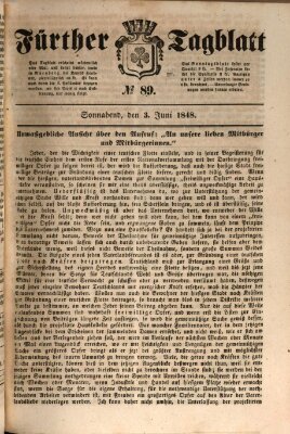 Fürther Tagblatt Samstag 3. Juni 1848