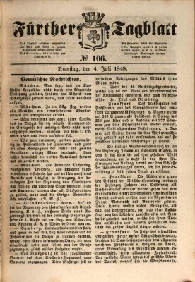 Fürther Tagblatt Dienstag 4. Juli 1848