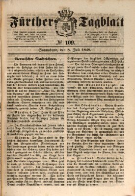 Fürther Tagblatt Samstag 8. Juli 1848