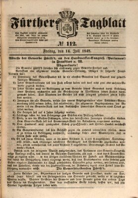 Fürther Tagblatt Freitag 14. Juli 1848