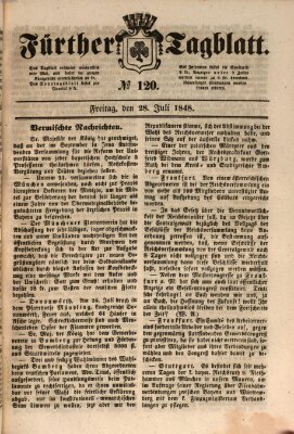 Fürther Tagblatt Freitag 28. Juli 1848