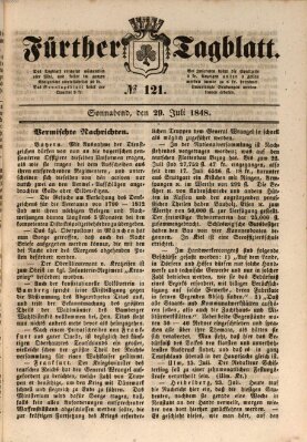 Fürther Tagblatt Samstag 29. Juli 1848