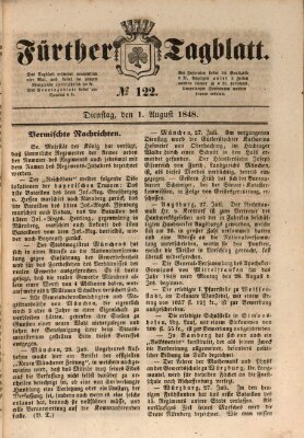 Fürther Tagblatt Dienstag 1. August 1848