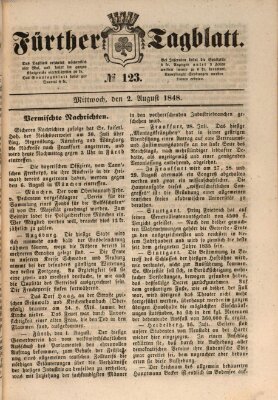 Fürther Tagblatt Mittwoch 2. August 1848