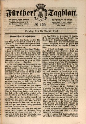 Fürther Tagblatt Dienstag 15. August 1848