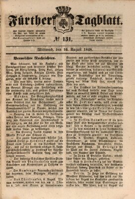 Fürther Tagblatt Mittwoch 16. August 1848