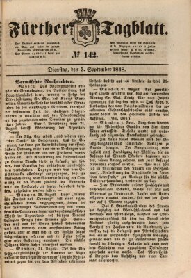 Fürther Tagblatt Dienstag 5. September 1848