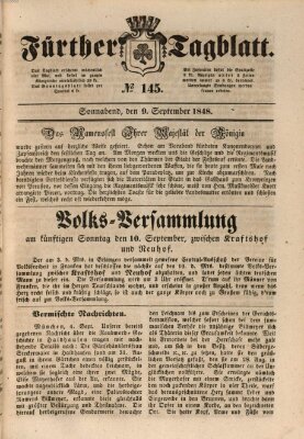 Fürther Tagblatt Samstag 9. September 1848