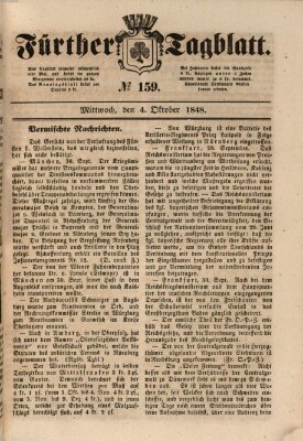 Fürther Tagblatt Mittwoch 4. Oktober 1848