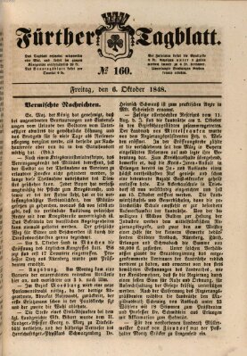 Fürther Tagblatt Freitag 6. Oktober 1848