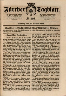 Fürther Tagblatt Dienstag 17. Oktober 1848