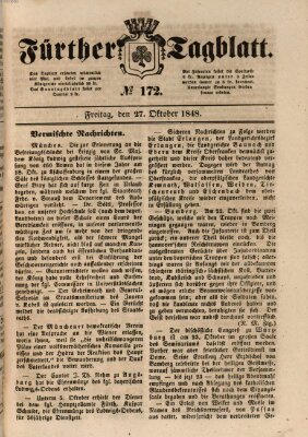 Fürther Tagblatt Freitag 27. Oktober 1848