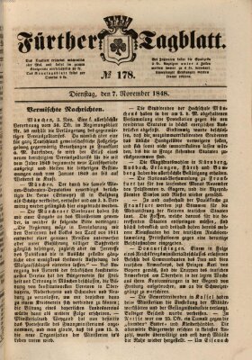 Fürther Tagblatt Dienstag 7. November 1848