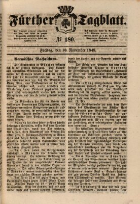 Fürther Tagblatt Freitag 10. November 1848