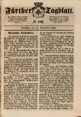 Fürther Tagblatt Dienstag 14. November 1848