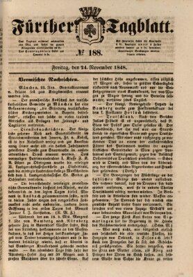 Fürther Tagblatt Freitag 24. November 1848