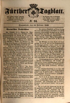 Fürther Tagblatt Samstag 10. Februar 1849