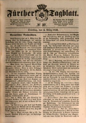 Fürther Tagblatt Dienstag 6. März 1849