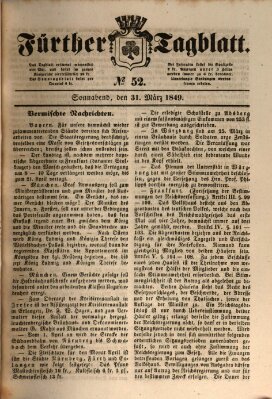 Fürther Tagblatt Samstag 31. März 1849