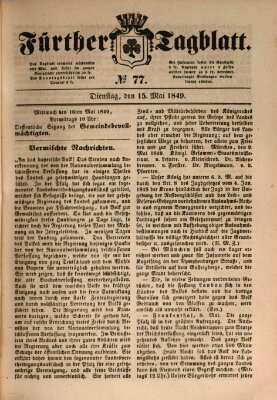 Fürther Tagblatt Dienstag 15. Mai 1849