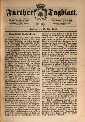 Fürther Tagblatt Freitag 25. Mai 1849