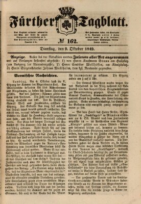 Fürther Tagblatt Dienstag 9. Oktober 1849