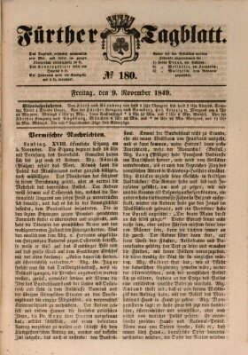 Fürther Tagblatt Freitag 9. November 1849