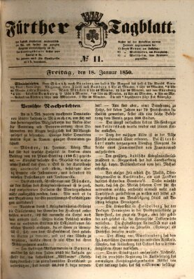 Fürther Tagblatt Freitag 18. Januar 1850