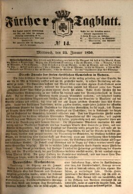 Fürther Tagblatt Mittwoch 23. Januar 1850