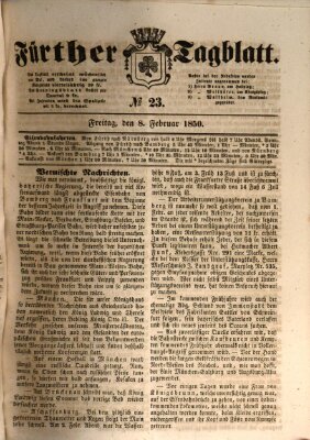 Fürther Tagblatt Freitag 8. Februar 1850