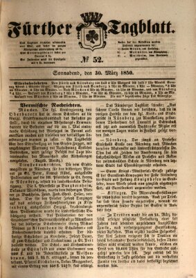 Fürther Tagblatt Samstag 30. März 1850